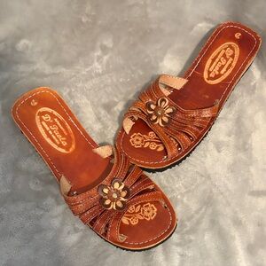 Teva Women's Brown Sandals with Floral Accents